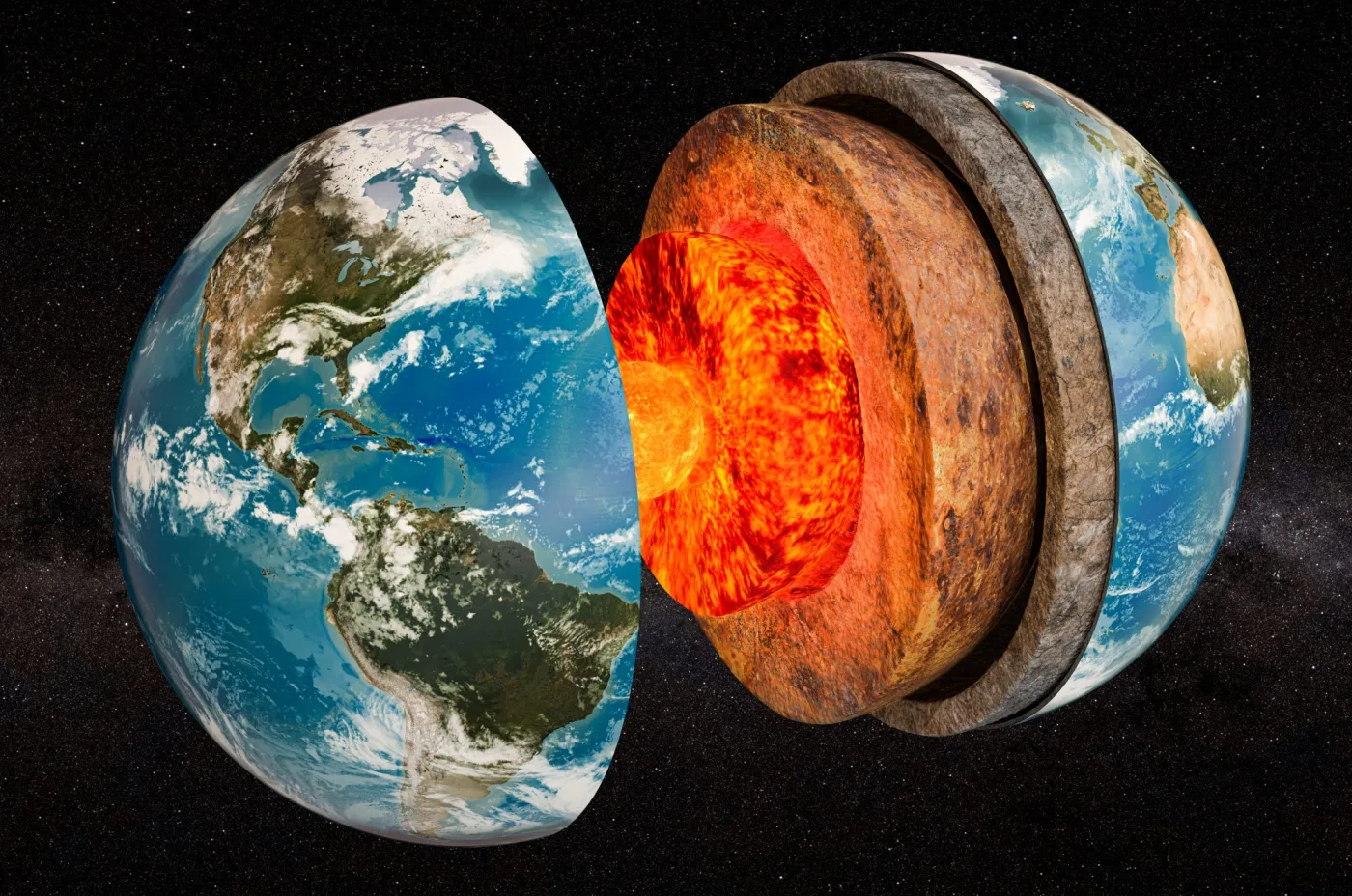 When an earthquake happens, waves shoot through the entire planet. Scientists at UC Berkeley and Arizona State University analyzed 70,000 of these wave measurements to map deformation in the D″ layer — the thin, hot zone just above the core. Credit: Unsplash iStock