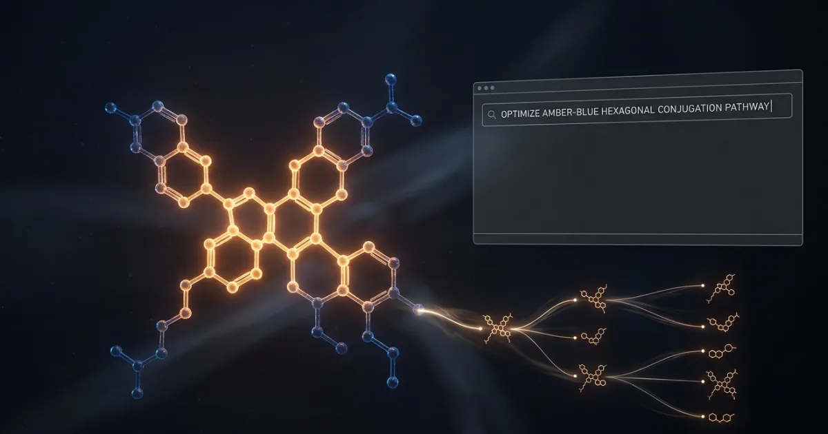 A concept illustration of Synthegy, the AI-assisted chemistry planning system developed at EPFL. The framework combines traditional retrosynthesis algorithms with large language models that score and explain synthesis pathways based on plain-language instructions. Credit: Ella Maru Studio / EPFL.