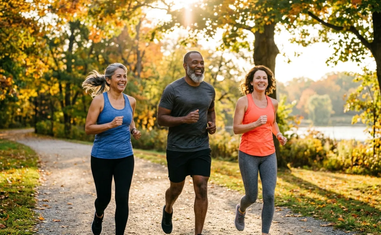 A 47-year Swedish study tracked the same 427 people from age 16 all the way to age 63, taking real fitness tests at each stage. The lifelong data showed something quite hopeful: the body's slow fade can be softened by simple, regular movement at any age. Image: NavsoraTimes / Karolinska Institute.
