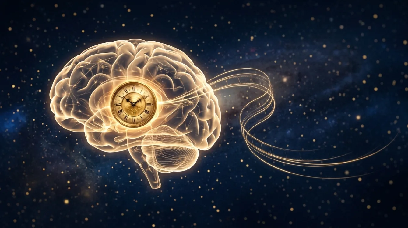 An artist's view of the brain replaying a stored memory. The hippocampus works like an inner map and a tiny video player at once. Image: NavsoraTimes / Getty Images.